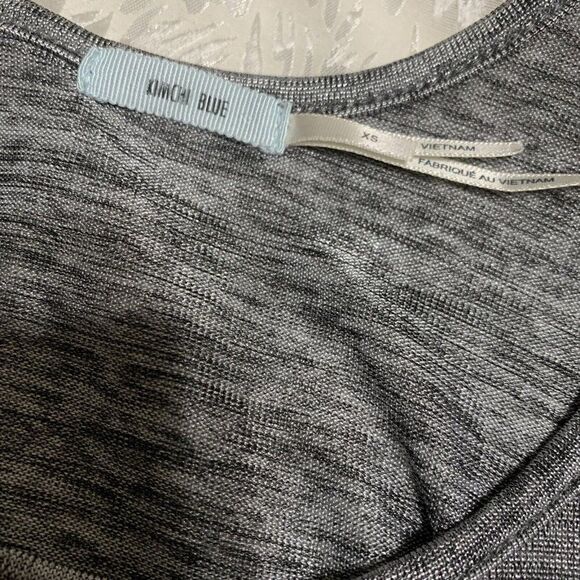 kimchi blue black gray metallic tank top cami crop xs - Picture 3 of 4